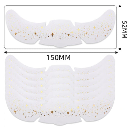 6pcs Metallic Fake Freckles Temporary Tattoos — Gold & Silver Face Stickers for Makeup and Hot Stamping