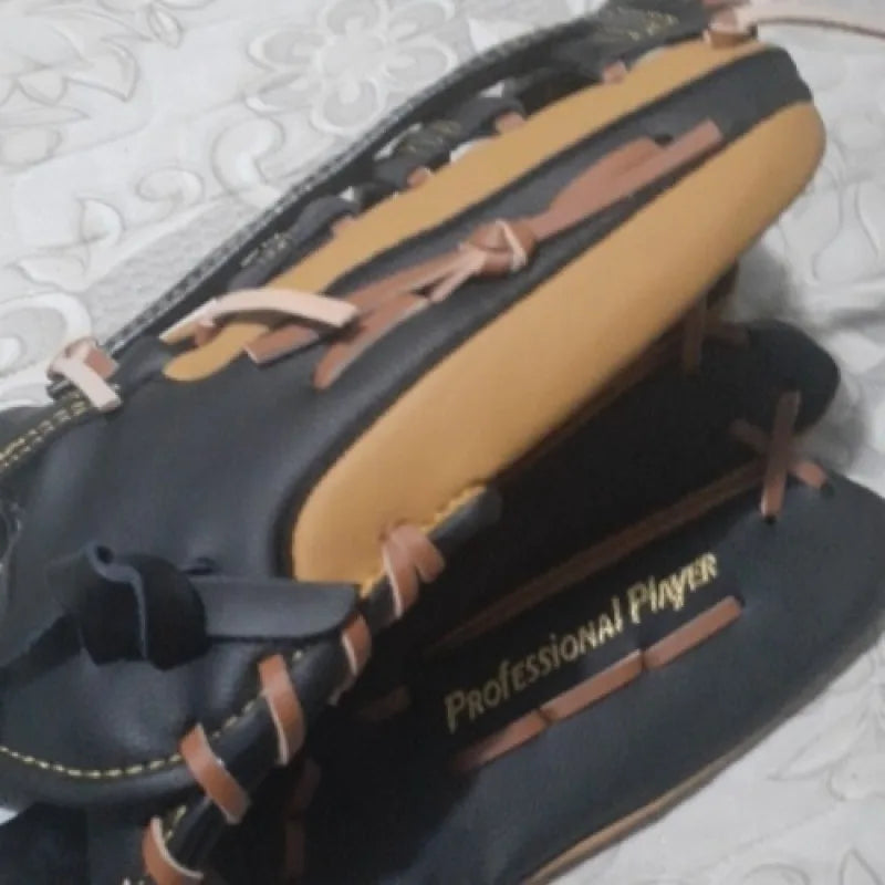 Professional Genuine Leather Baseball Gloves – 11.5/12.5 Inch Mitt for Youth & Adult Softball Training
