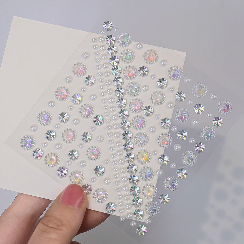 5D Face Diamond Gem Stickers - Colorful Rhinestone Body Makeup Tattoo for Festival, Nail Art & DIY Bling Style