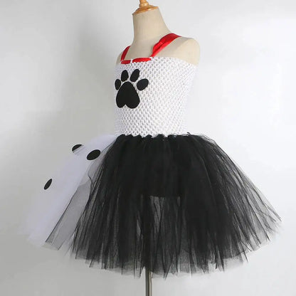 Dalmatians Dog Tutu Dress - Cute Spotted Puppy Costume for Baby Girls & Kids
