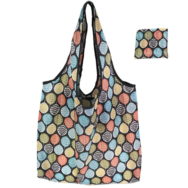 Reusable Foldable Shopping Tote Bag for Women – Large Capacity Eco-Friendly Cloth Grocery Bag for Fruit, Vegetables & Daily Travel Use