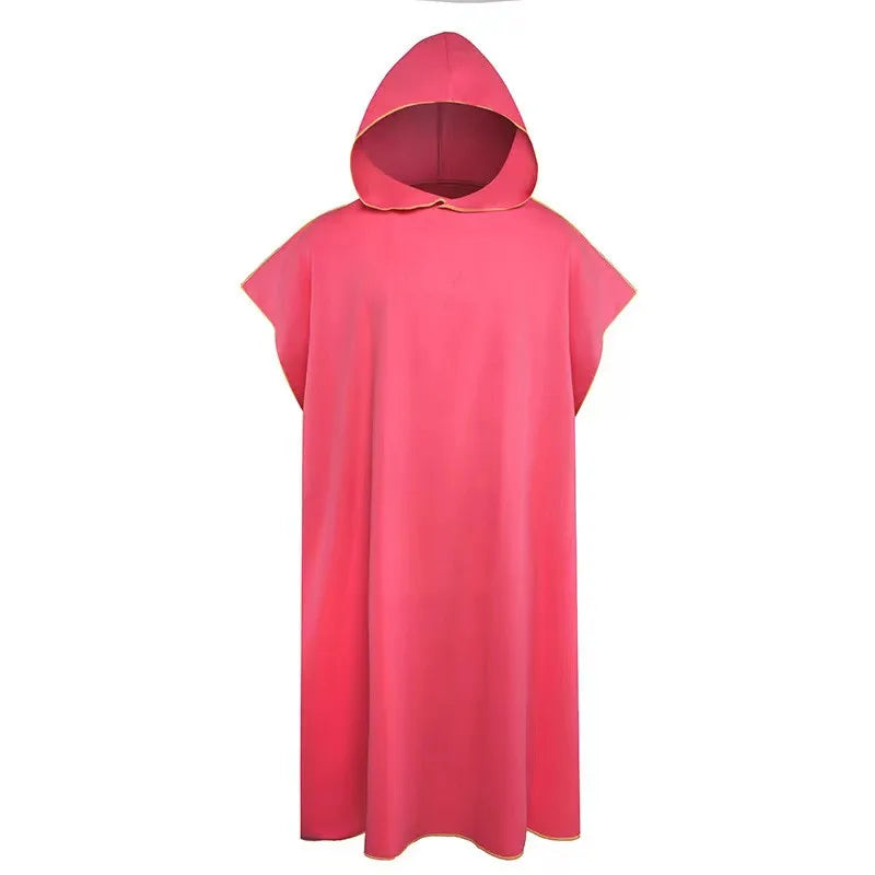 Microfiber Hooded Towel for Men & Women – Quick Dry Changing Robe, Beach, Swim & Travel Poncho Bathrobe