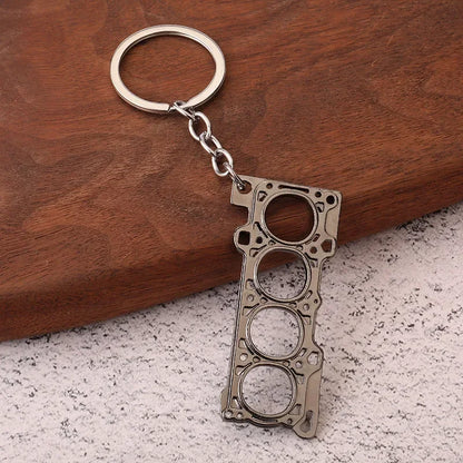 Creative Gear Head Keychain – Speed Gearbox & Turbo Hub Brake Disc Pendant for Car Keys, Shock Absorber Keyring
