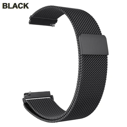 18mm-22mm Metal Watch Strap – Milanese Loop Bracelet for Garmin Vivoactive, Venu, Forerunner & SQ Series