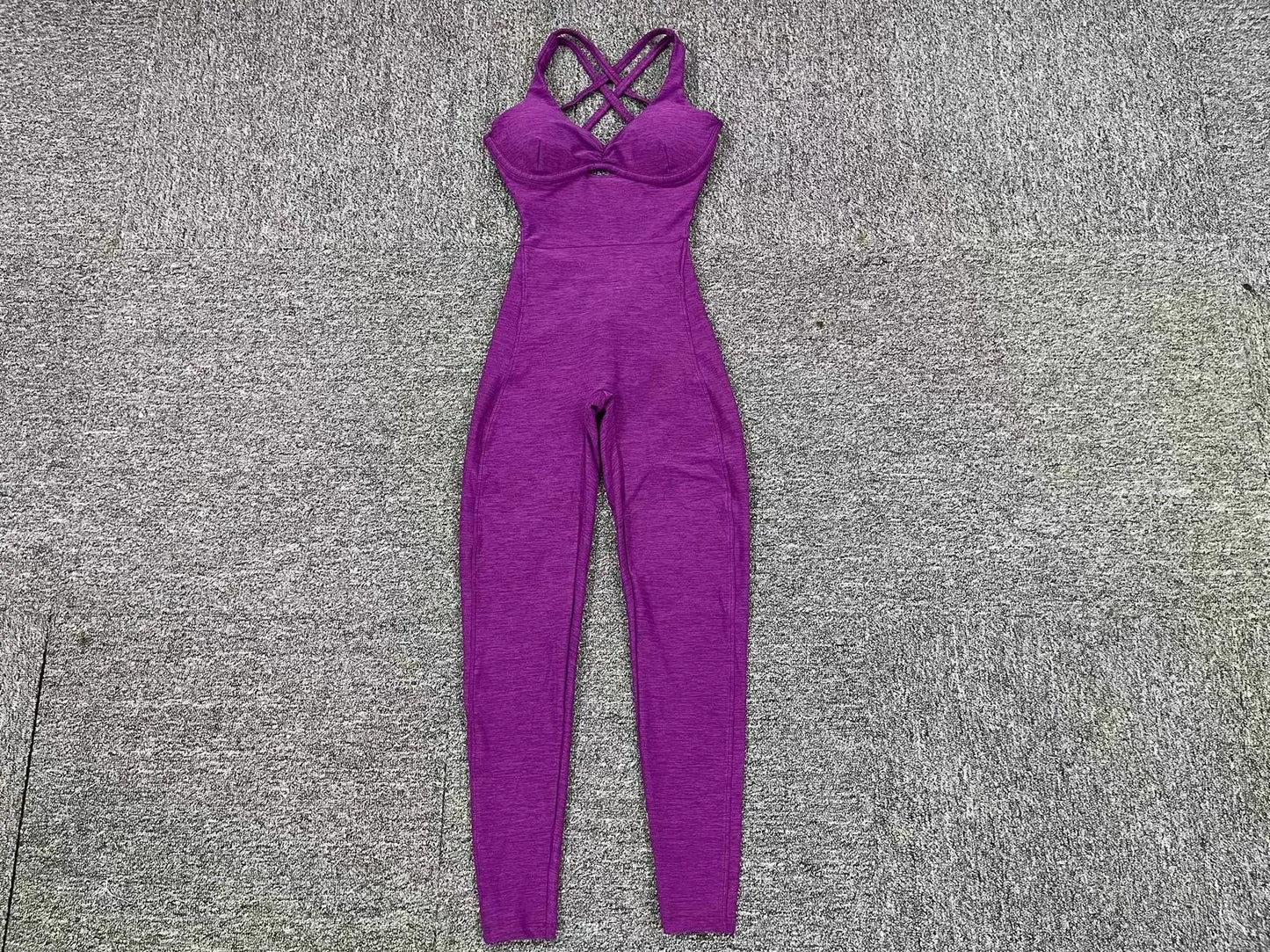 Women’s Black Sporty Jumpsuit – 2025 Workout Yoga Gym Set with Push-Up Fitness Overalls