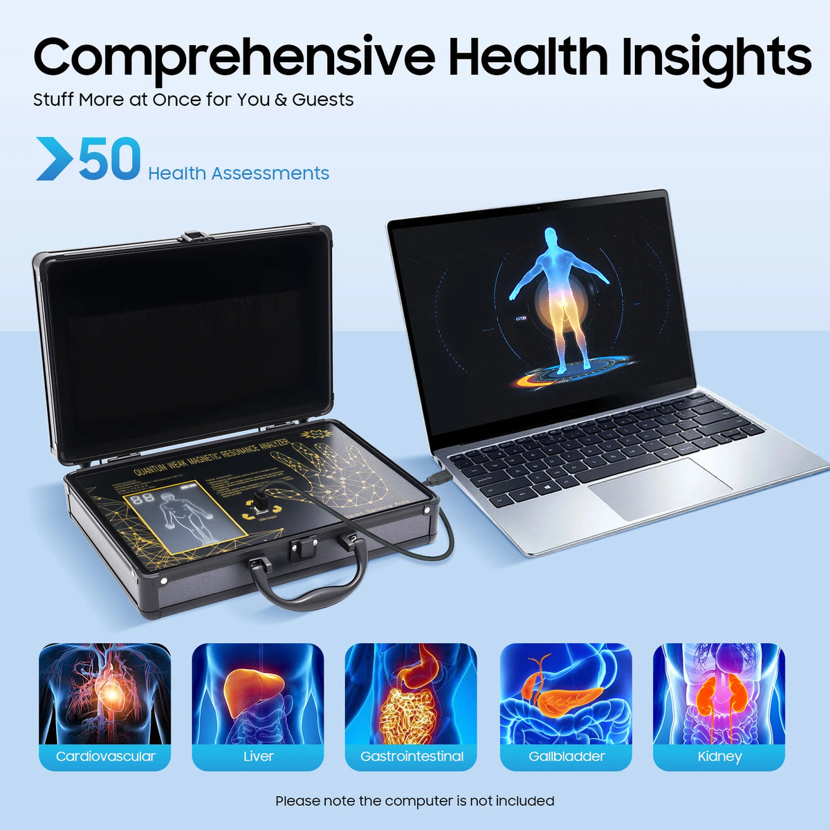 Quantum Analyzer Quantum Resonance Magnetic Scanner - Body Wellness Analysis Assistant for Spa, Club & Clinic