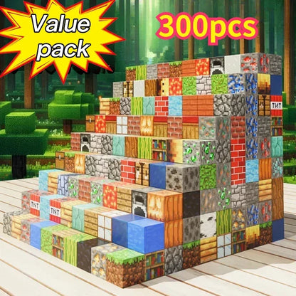 Magnetic Building Blocks Set – Mine World Cube Magnet, STEM Toy for Kids 3+, DIY Model, Best Montessori Sensory Gift