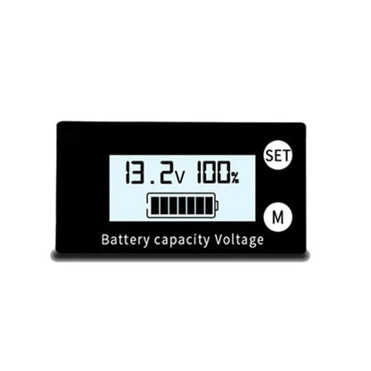Battery Capacity Indicator Voltmeter – DC 8V-100V for Lead Acid, Lithium & LiFePO4 Cars & Motorcycles