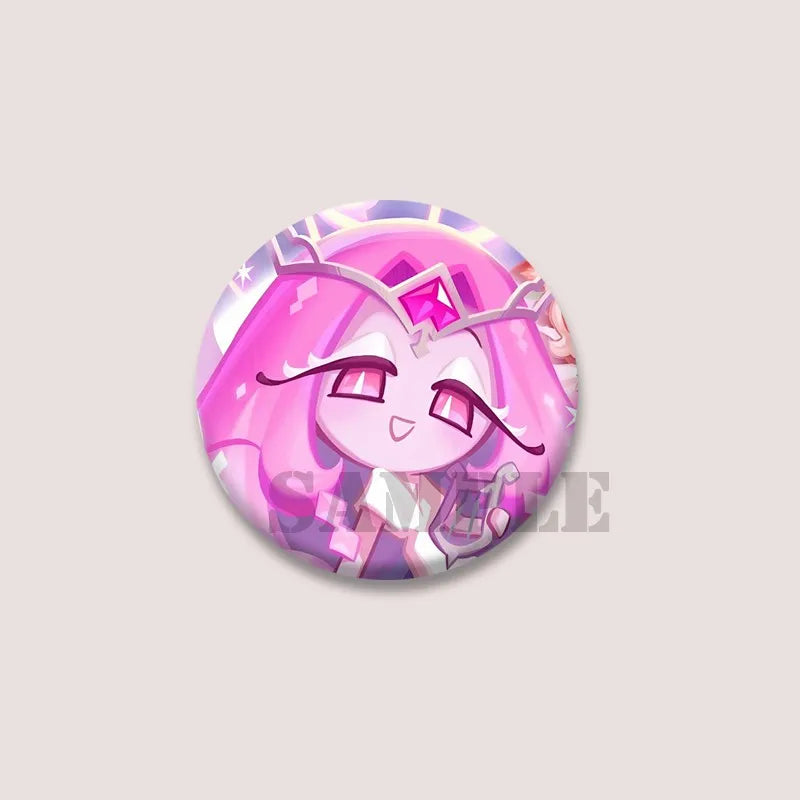Cute Cartoon Game CRK Eternal Sugar Cookie Coin Brooch – Button Pins for Backpack, Hat, Clothes & Gifts