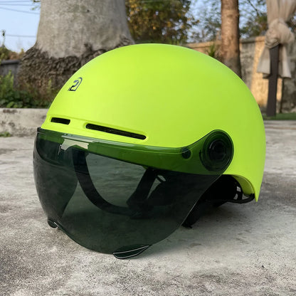 PEMILA Full Edge Wrap Cycling Helmet – MTB & Road Bike Helmet with Goggles, Ear Protection, for E-Bike & Bicycle