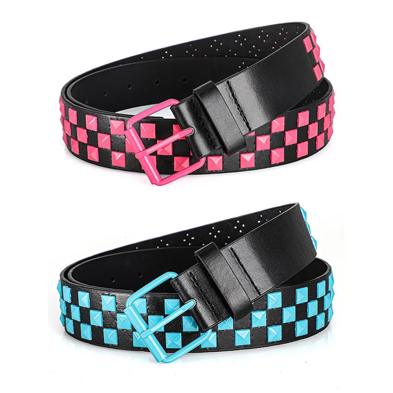 Unisex Rivet Belt - Punk HipHop Y2K Rock Style Streetwear Belt for Men and Women