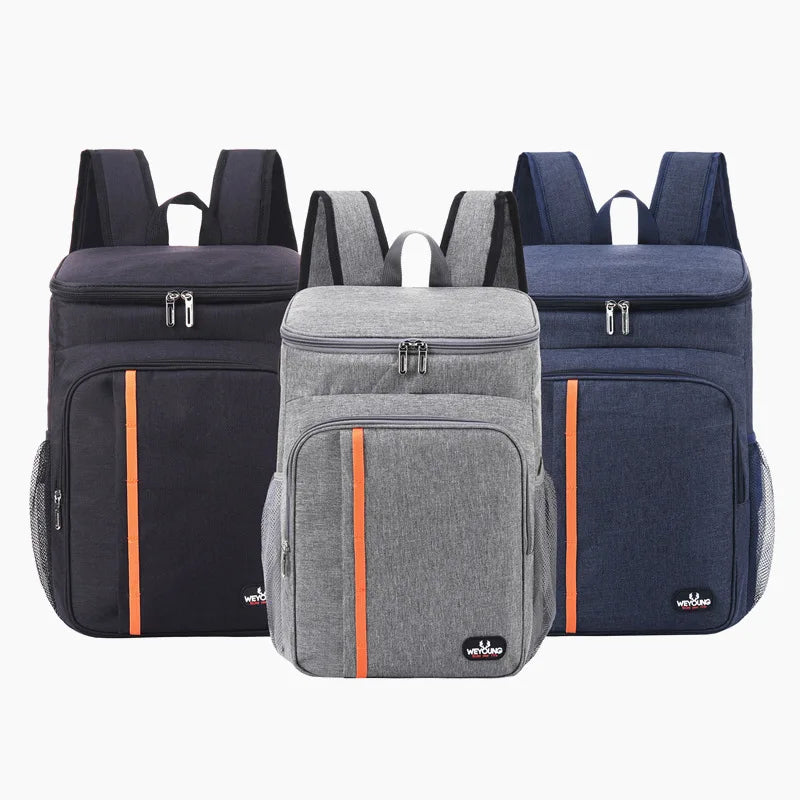 18L Portable Thermal Lunch Bag – Durable Waterproof Insulated Cooler for Food, Camping, and Outdoor Ice Storage Backpack
