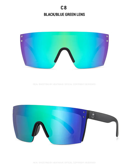 NEW Luxury Brand Mirrored Polarized Sunglasses — Men’s Sport Goggles with UV400 Protection & Case
