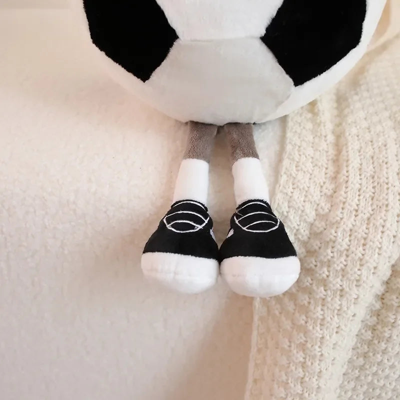 CM Sports Plush Toy — Football & Basketball Dolls, Creative Pillow & Interactive Pet Ball for Dogs & Cats
