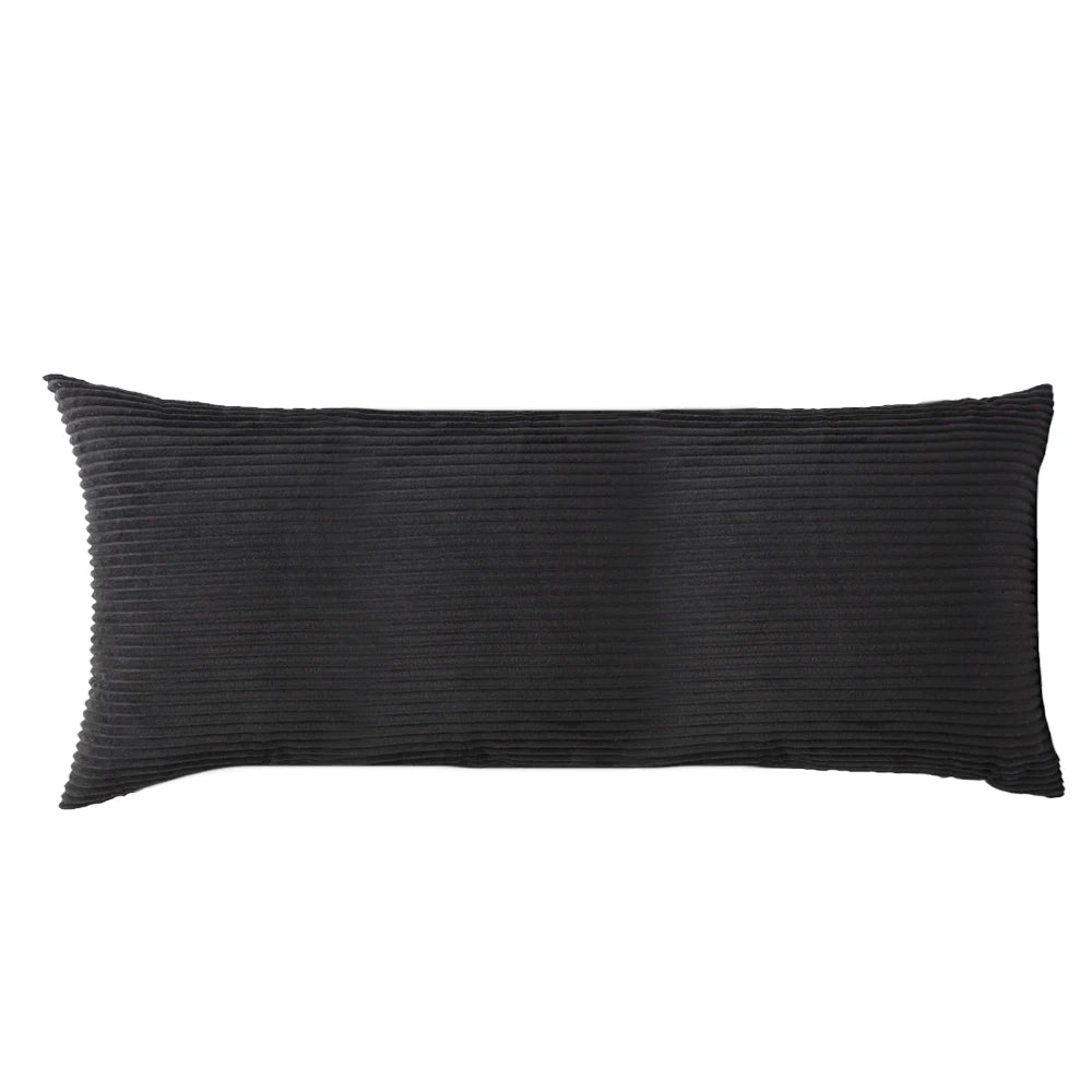 Striped Corduroy Body Pillow Cover - Plush Long Cushion Case for 50x70/50x100/50x120CM Bedding & Home Comfort