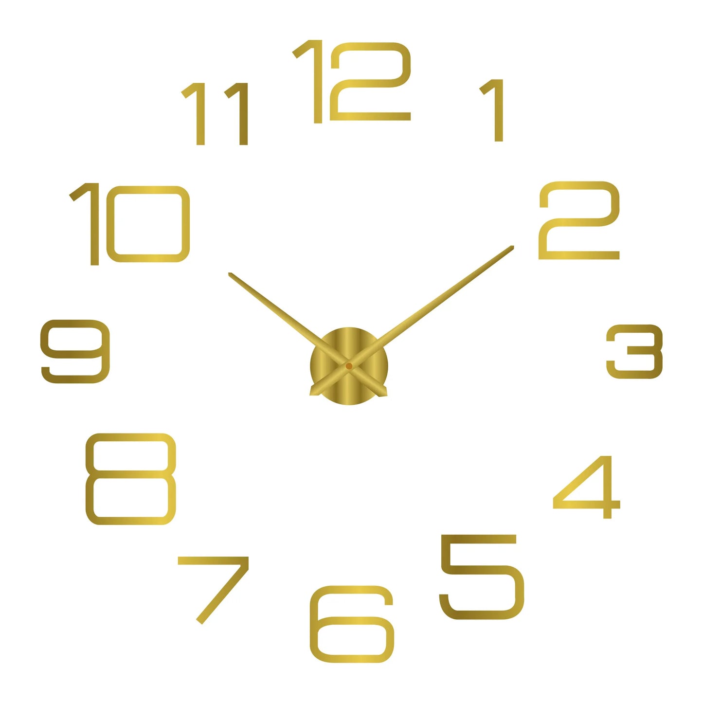 2023 Modern Large 3D DIY Wall Clock – Acrylic Mirror Quartz Clock for Living Room Home Decor
