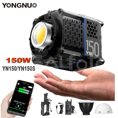 Yongnuo YN150 150W Portable LED Video Light - 2700–6500K COB Handheld Photography Fill Light for YN150Li/YN150S