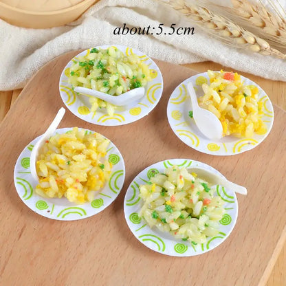 2PCS 1:6 Scale Miniature Japanese Seafood Noodles – Dollhouse Pretend Food for Blythe, Barbie, BJD & 1/6 Dolls Accessories