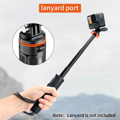 Selfie Stick Tripod – Extendable Stand Handle for GoPro 13-8, Insta360 X4, DJI OSMO Action 5/4/3 Accessories