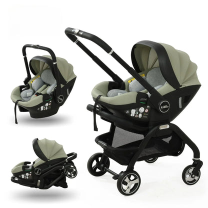 Multi-Functional Newborn Baby Stroller — Portable 4-in-1 Sleeping Basket, Safety Seat & Travel Cart