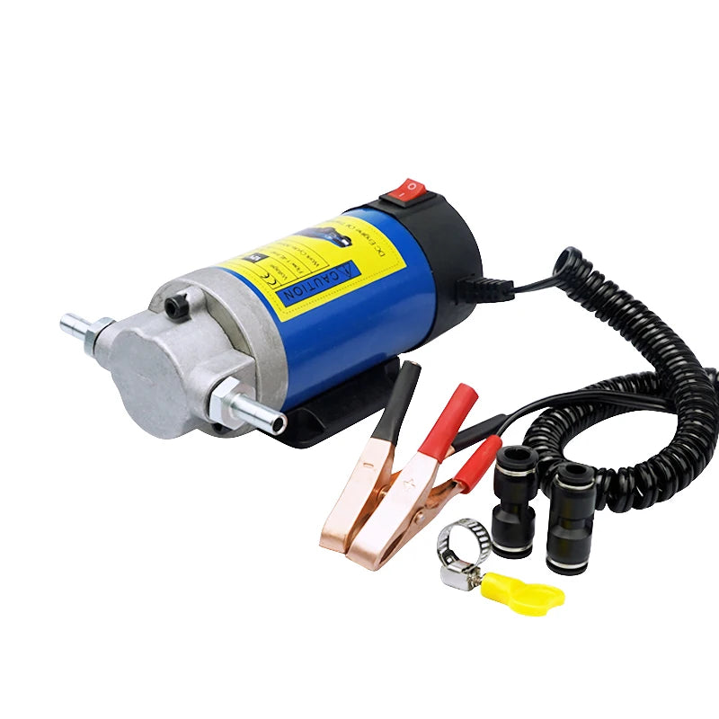Portable Oil Transfer Pump 1-4L/min | 12V Electric Fluid Extractor & Siphon Tool for Cars, Motorcycles & Boats