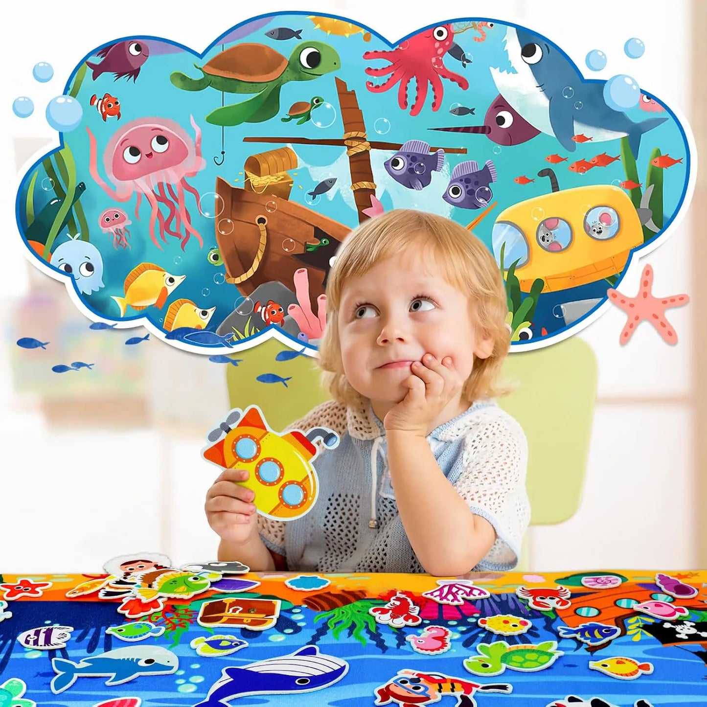 Farm Animals Felt Story Board Set – Interactive Early Learning Wall Puzzle Toys for Toddlers