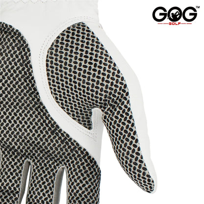 Men’s Golf Gloves – Cabretta Leather Left/Right Hand with Anti-Slip Grip, Soft & Breathable Design