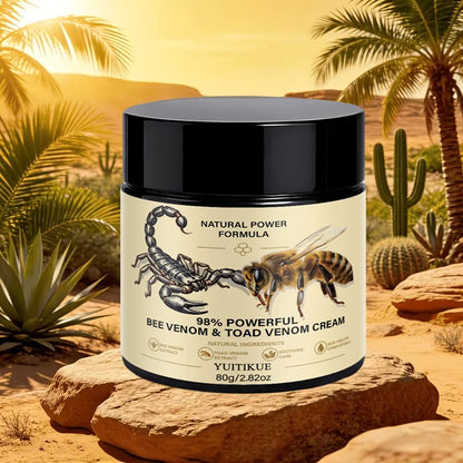 YUITIKUE Bee & Scorpion Venom Massage Cream – Herbal Muscle & Joint Soothing Balm, 80g