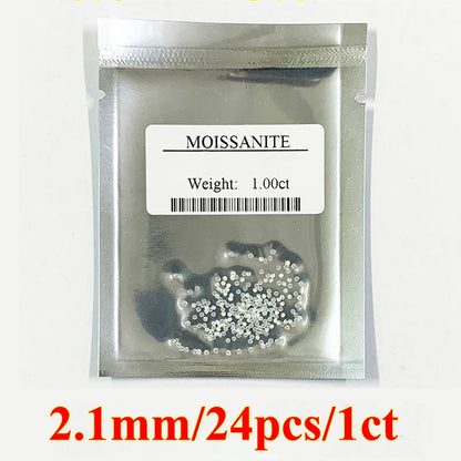 1CT Lab-Grown Moissanite Diamonds – D Color VVS1 Loose Gemstones, Full Size 0.7mm-20mm