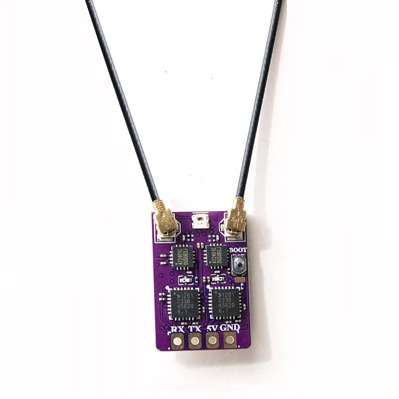 ELRS 2.4G Dual Antenna Diversity Receiver – Built-in TCXO RX for FPV Freestyle & Long Range RC Racing Drones