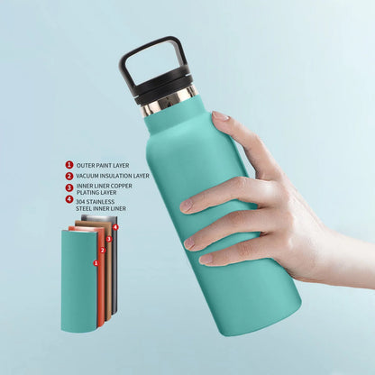 21oz Stainless Steel Straw Cup – Vacuum Insulated Water Bottle for Daily Use, Sports & Car