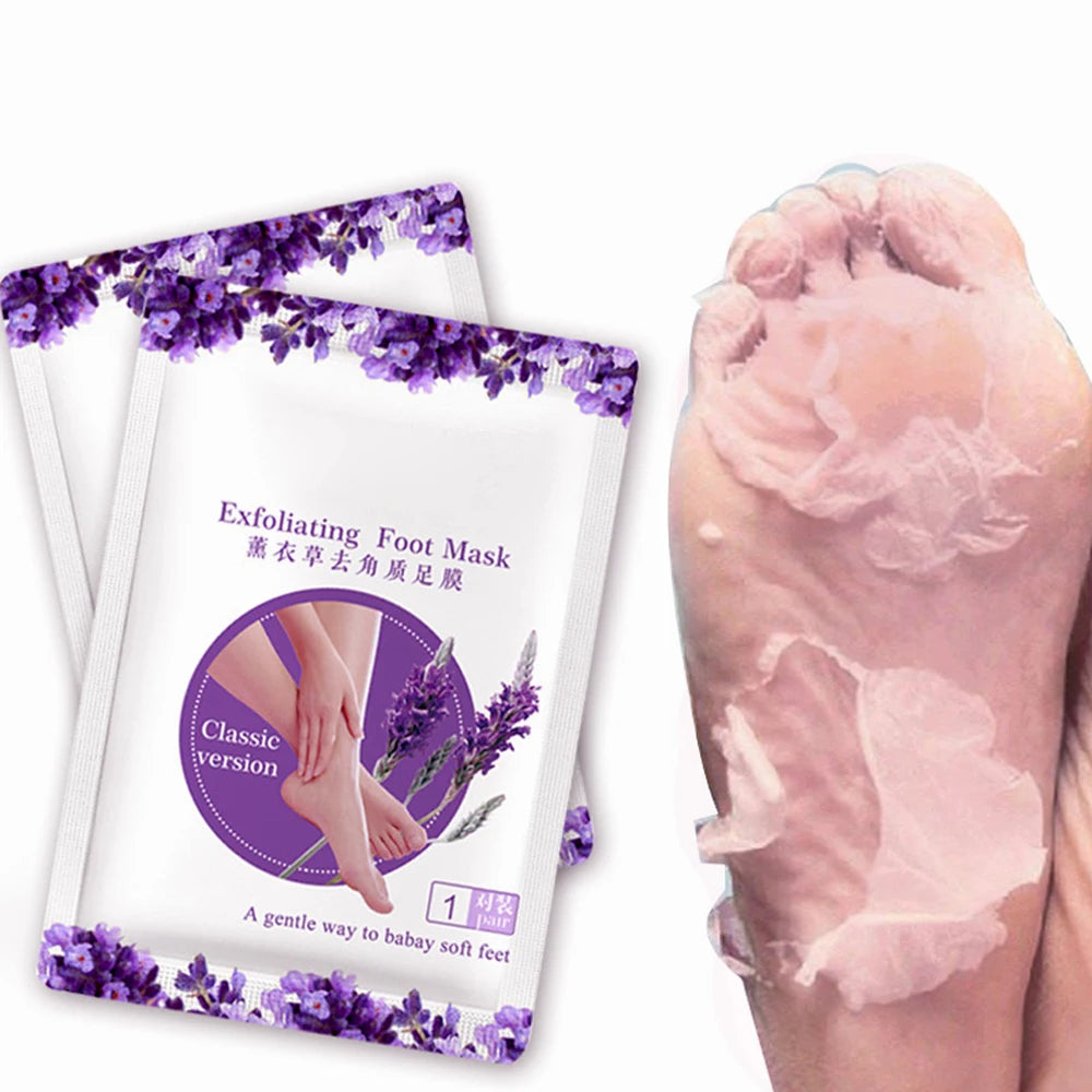 Exfoliating Foot Mask & Pedicure Socks – Dead Skin Removal, Whitening Foot Care, Foot Spa Scrub & Skin Refreshment