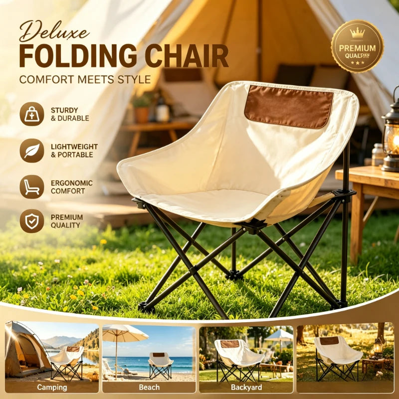 Ultra-Light Folding Camping Chair – Portable Outdoor Seat for Picnic, Fishing, Hiking & Travel