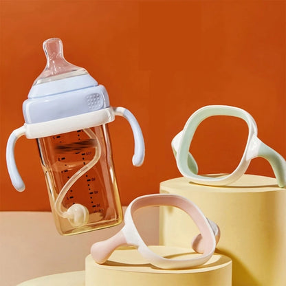 BPA-Free Classic Newborn Bottle Grip Handle – Compatible Silicone Handles for Hegen Bottle, Baby Feeding Accessories