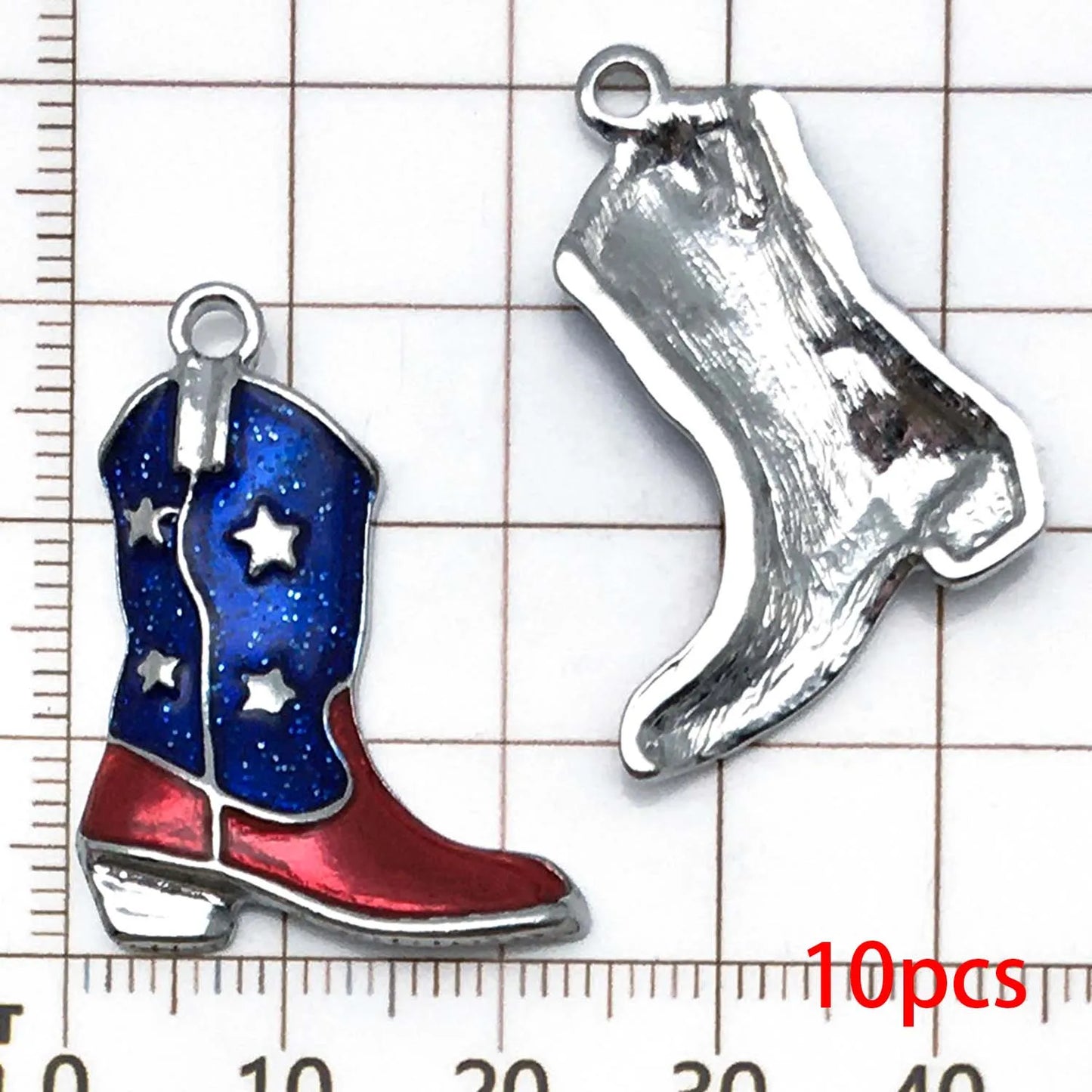 10/13pcs Enamel Flag Charms - Alloy Independence Day Pendants for DIY Bracelets Necklaces & Jewelry Making