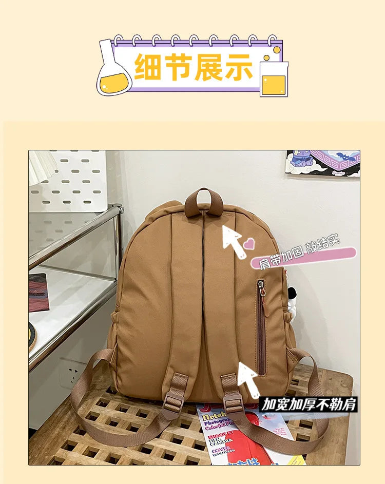 Rilakkuma Anime Backpack — Cute Relax Bear School Bag for Women, Girls & Boys, Outdoor Travel Rucksack Gift