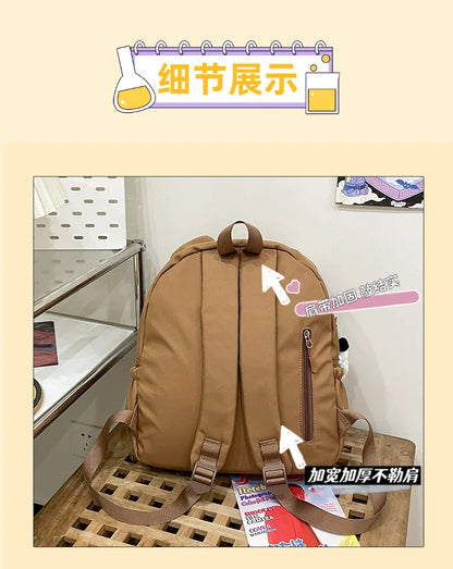 Rilakkuma Anime Backpack — Cute Relax Bear School Bag for Women, Girls & Boys, Outdoor Travel Rucksack Gift