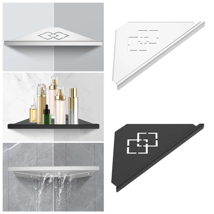 Stainless Steel Bathroom Wall Shelf – Corner Shower Storage Rack for Shampoo, Makeup & Bathroom Organization
