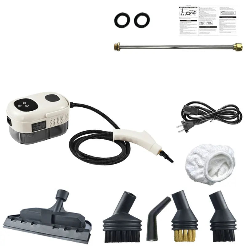 2500W High Pressure Steam Cleaner – Intelligent Household Cleaner for Air Conditioner, Kitchen, Car & Floors