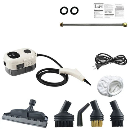 2500W High Pressure Steam Cleaner – Intelligent Household Cleaner for Air Conditioner, Kitchen, Car & Floors