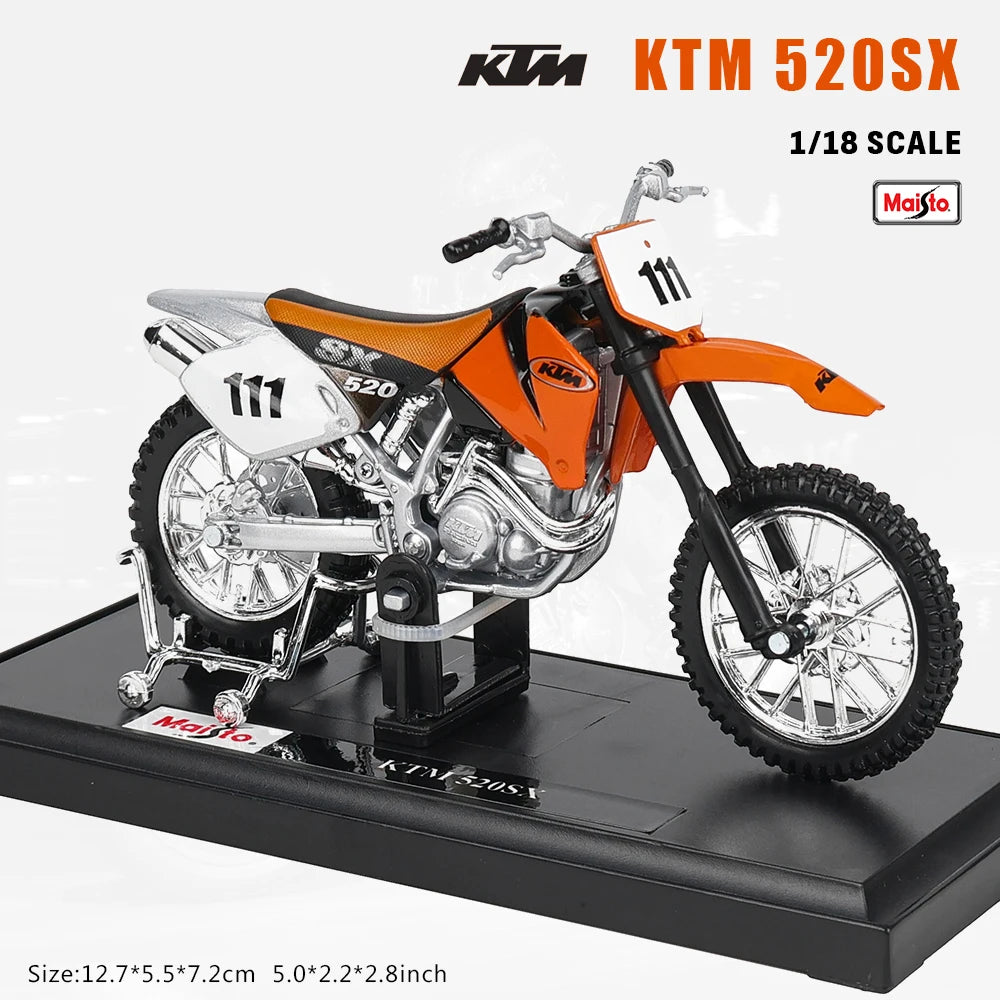 Maisto 1:18 Alloy Motorcycle Model – Yamaha MT-07/MT-10, Ducati, Kawasaki, KTM, Suzuki, BMW