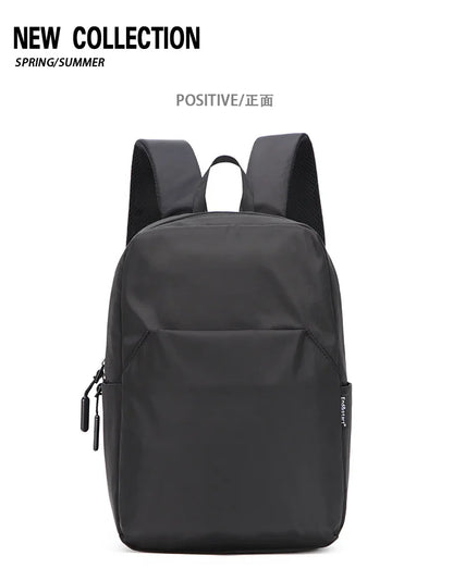Mini Canvas Men’s Backpack – Black Rucksack, Waterproof School & Travel Bag