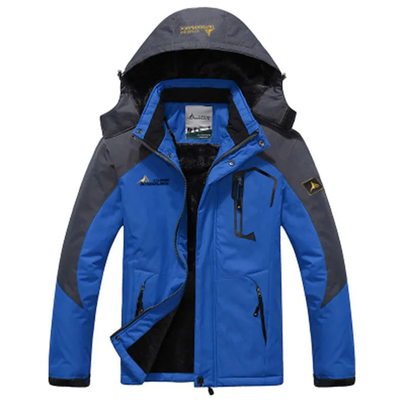 Men's Winter Parka – Windproof & Warm Hooded Fur Coat, Military-Style Thick Anorak Jacket