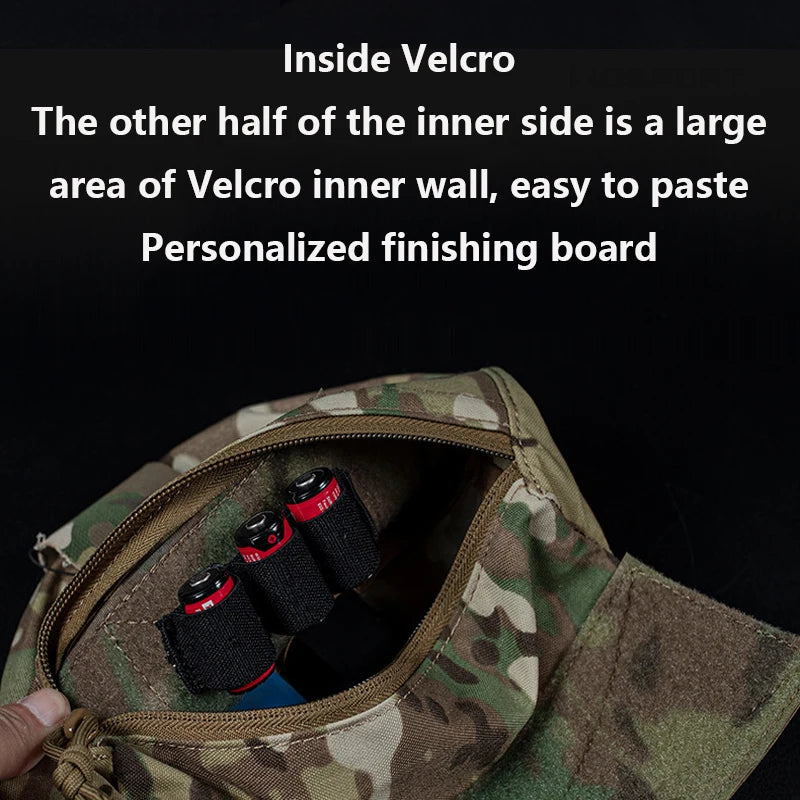 Outdoor Tactical JPC/CPC Vest – Large FC Sub-Pouch with Expanded Lower Belly MOLLE Tactical Chest Pouch