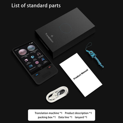 Portable S85 Language Translator Device - 138 Languages, Voice & Offline Translation, Video Recording Support