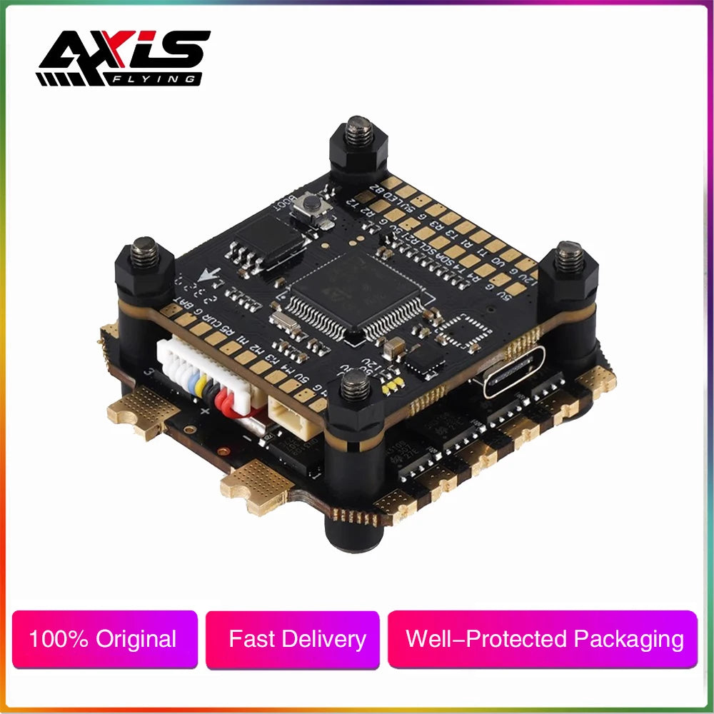 Axisflying Argus F405 Flight Controller Stack — 60A ESC 4–6S LiPo for FPV Freestyle Drones