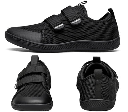 Kids Barefoot Sneakers – Breathable Wide Toe Knitted Mesh Shoes for Boys & Girls, Non-Slip Fashion Walking Cross Trainers