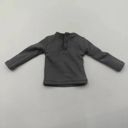 1/6 Scale Black T-Shirt for 12" (30cm) Action Figures — Male & Female DIY Model Accessories