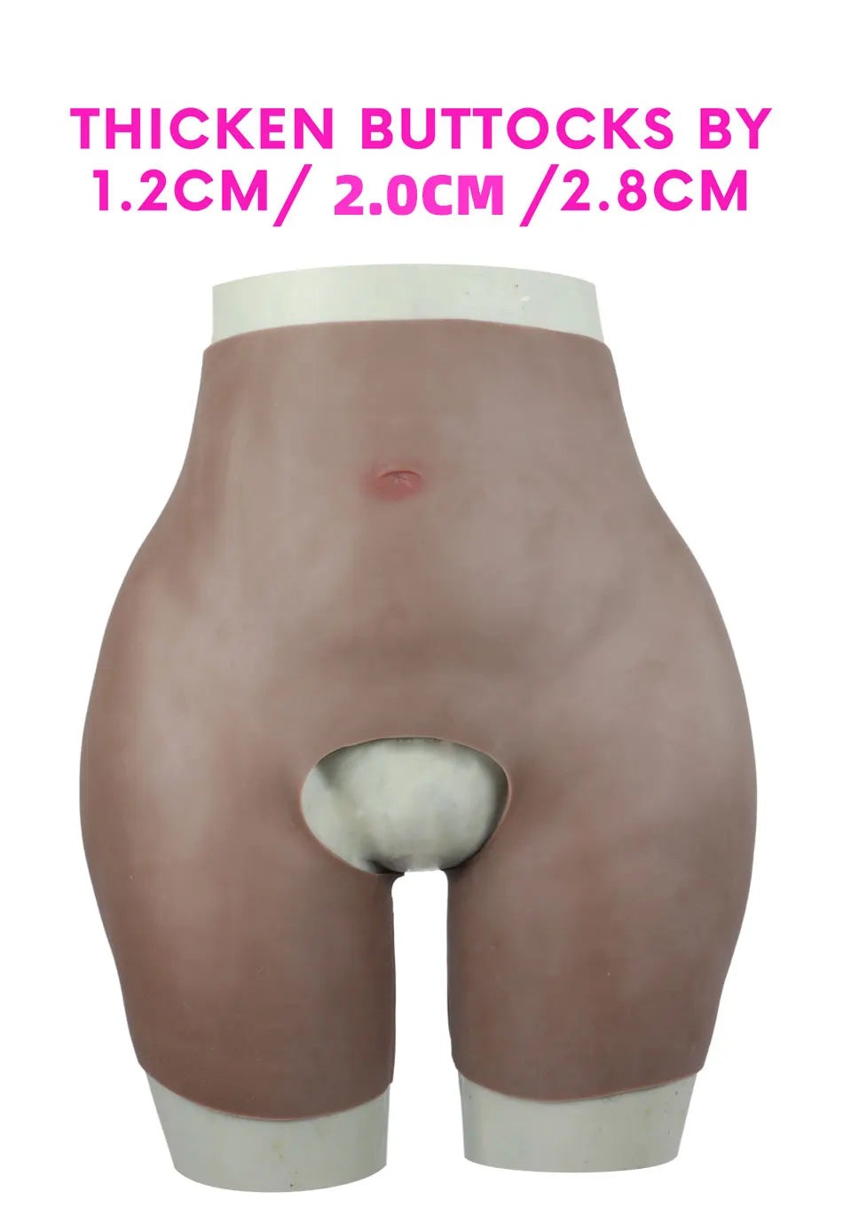 YUERUGOU Silicone Butt Hip Enhancer Pants – Women’s Open Crotch Padded Hip Shaper, Artificial Butt Cosplay, Plus Size