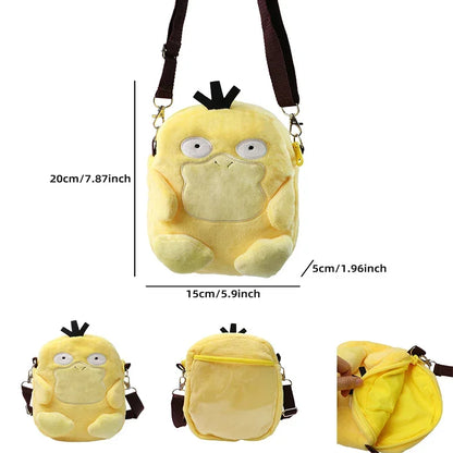 Pokemon Plush Backpack – Gengar, Mimikyu, Snorlax, Rowlet, Lucario & Charmander Anime Shoulder Bag Dolls